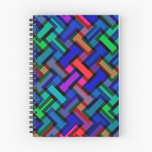 Item preview, Bold Rainbow 3D Illusion Geometric Grid Tiling designed and sold by creativerooney.