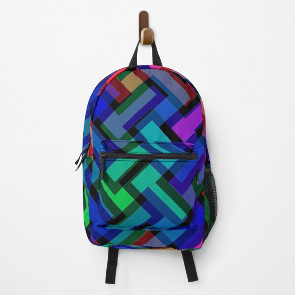 Item preview, Bold Rainbow 3D Illusion Geometric Grid Tiling designed and sold by creativerooney.