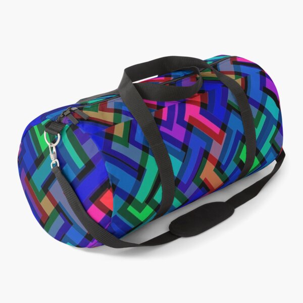 Item preview, Bold Rainbow 3D Illusion Geometric Grid Tiling designed and sold by creativerooney.