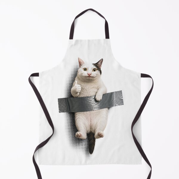 Item preview, Funny Thumbs Up Cat Taped To Wall Meme designed and sold by arfindo-indra.