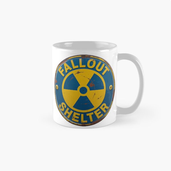 Item preview, Fallout Shelter Sign – Cold War Nuclear Shelter Symbol designed and sold by PIXEL POP DESIGNS - Beyond the Norm!.