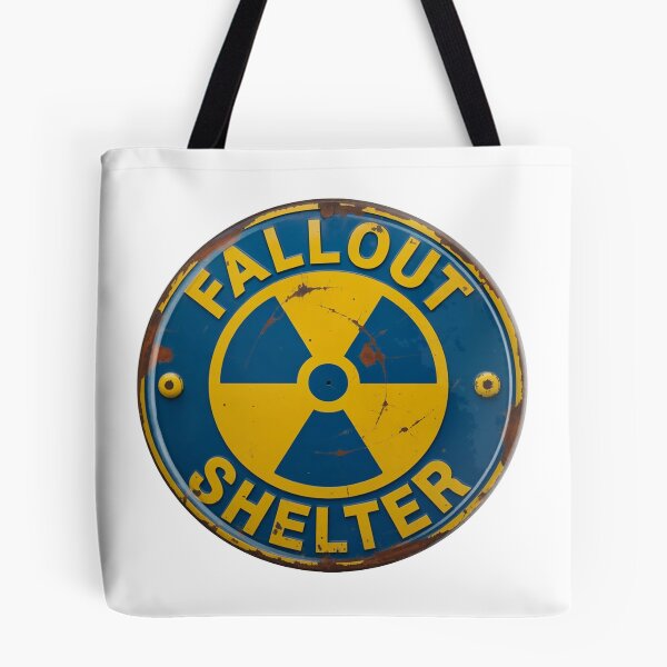 Item preview, Fallout Shelter Sign – Cold War Nuclear Shelter Symbol designed and sold by PIXEL POP DESIGNS - Beyond the Norm!.