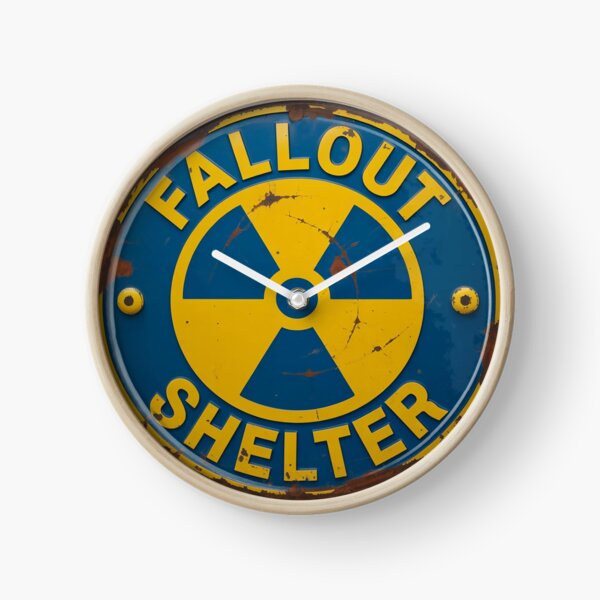 Item preview, Fallout Shelter Sign – Cold War Nuclear Shelter Symbol designed and sold by PIXEL POP DESIGNS - Beyond the Norm!.