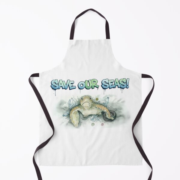 Item preview, Save Our Seas – Sea Turtle Ocean Conservation Watercolour Art designed and sold by ArtwithKellie.