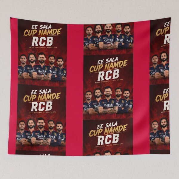 Item preview, RCB IPL 2026 Champions Poster – Ee Sala Cup Namde designed and sold by Crick-Art.
