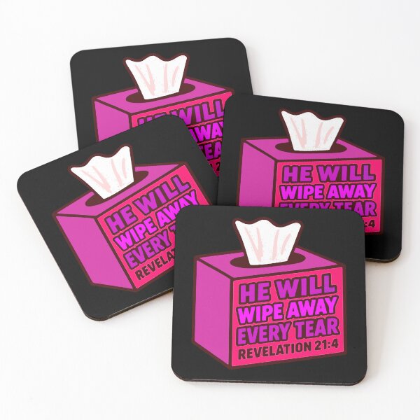 Item preview, Revelation 21:4 He Will Wipe Away Every Tear designed and sold by plushism.