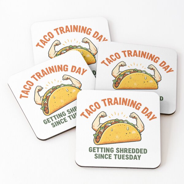 Item preview, taco training day, getting shredded since tuesday designed and sold by LuloCreative.