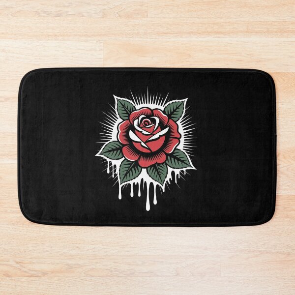 Item preview, Rose Head Starburst Drip Tattoo Art Gothic Floral Design designed and sold by Say It With Ink.