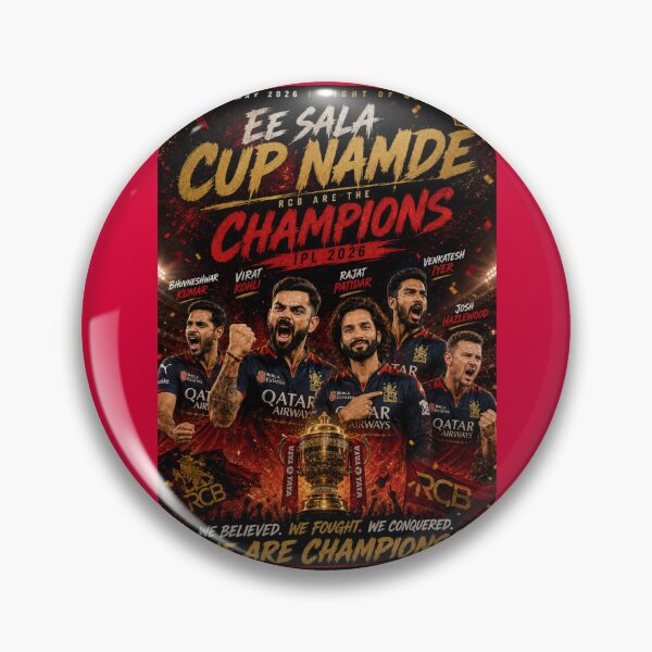 Item preview, RCB IPL 2026 Champions Poster – Ee Sala Cup Namde designed and sold by Crick-Art.