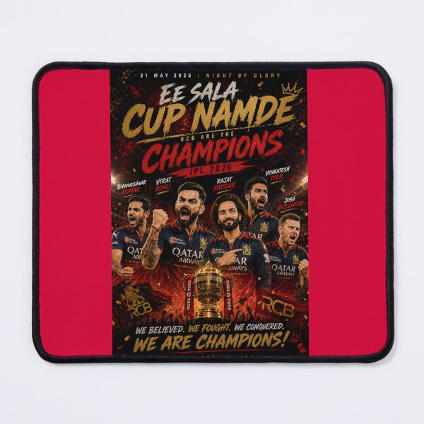 Item preview, RCB IPL 2026 Champions Poster – Ee Sala Cup Namde designed and sold by Crick-Art.