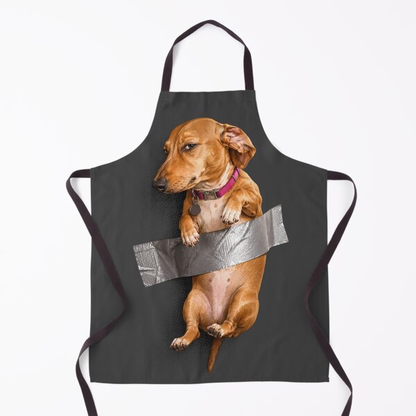 Item preview, Funny Dachshund Dog Taped To Wall Meme designed and sold by arfindo-indra.