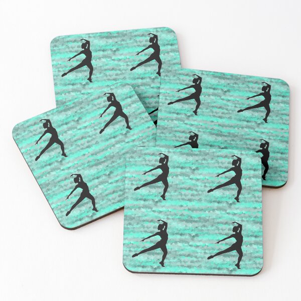 Item preview, Pattern - Aqua Crystals with Casual Dancing Woman designed and sold by ZepoPublishing.