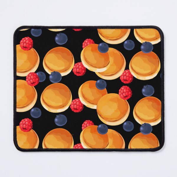 Item preview, Blueberry and raspberry pancakes[black background] designed and sold by rizuNM.