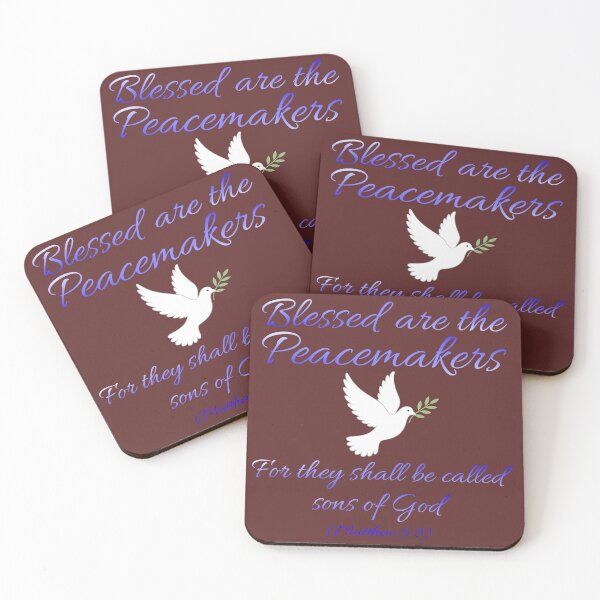 Item preview, Blessed are the Peacemakers, Matthew 5:9 Christian design designed and sold by TheBibleStop.