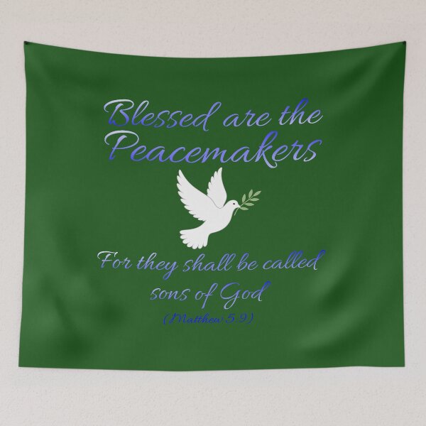 Item preview, Blessed are the Peacemakers, Matthew 5:9 Christian design designed and sold by TheBibleStop.