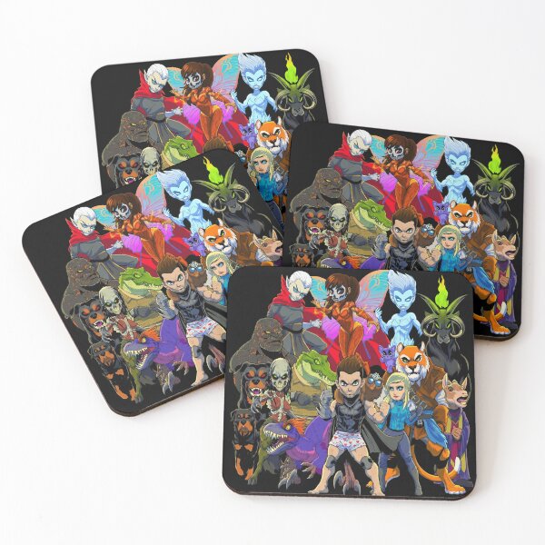 Item preview, Epic Fantasy RPG Monster And Hero Squad Comic Art designed and sold by TopKult.