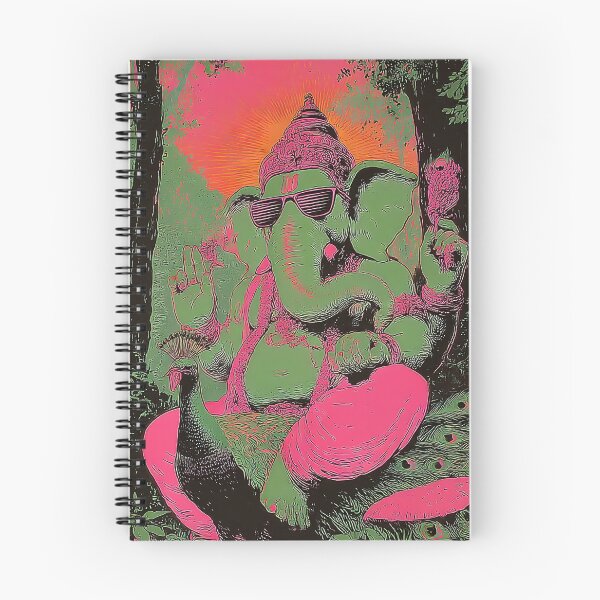 Item preview, Ganesha Confident Path Psychedelic Peacock Pop Art designed and sold by PANNARUK THAILAND.