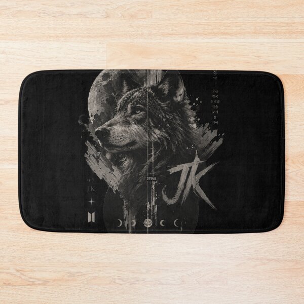 Item preview, Dark Wolf Moon Aesthetic Design | Gothic Wolf Art | Black Grunge Streetwear designed and sold by JTitli.