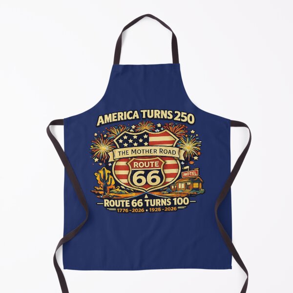Item preview, America Turns 250 Route 66 Turns 100 Shirt – Vintage Mother Road Patriotic 2026 Design designed and sold by ParfaitPrints.