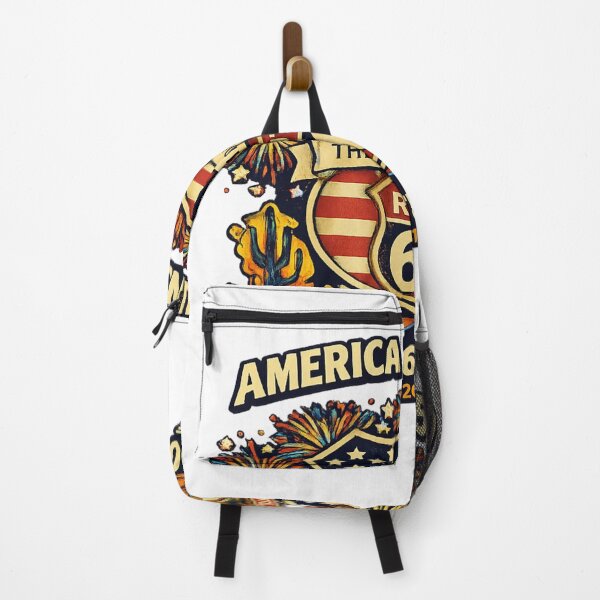 Item preview, America Turns 250 Route 66 Turns 100 Shirt – Vintage Mother Road Patriotic 2026 Design designed and sold by ParfaitPrints.