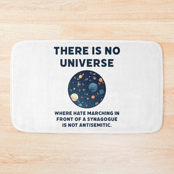Item preview, There is no universe where hate marching in front of a synagogue is not antisemitic.  designed and sold by Rachel the Artist .