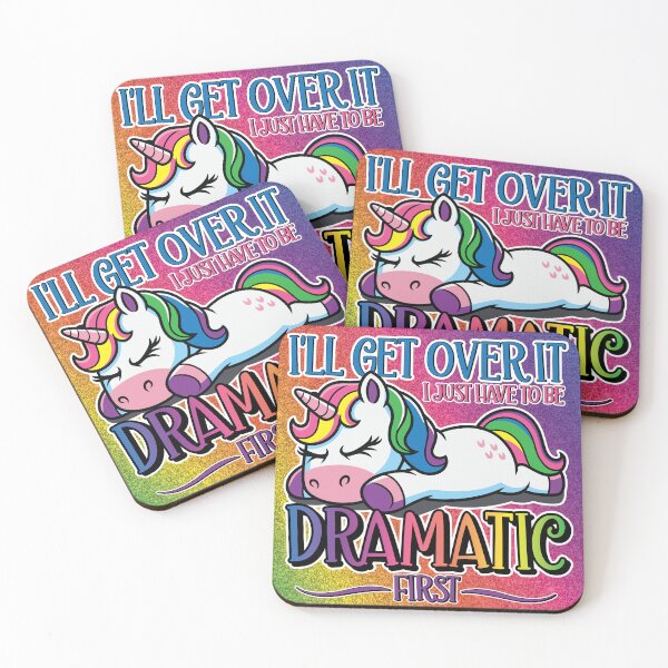 Item preview, Dramatic Unicorn - Sparkly Rainbow designed and sold by ZZDeZignZ.
