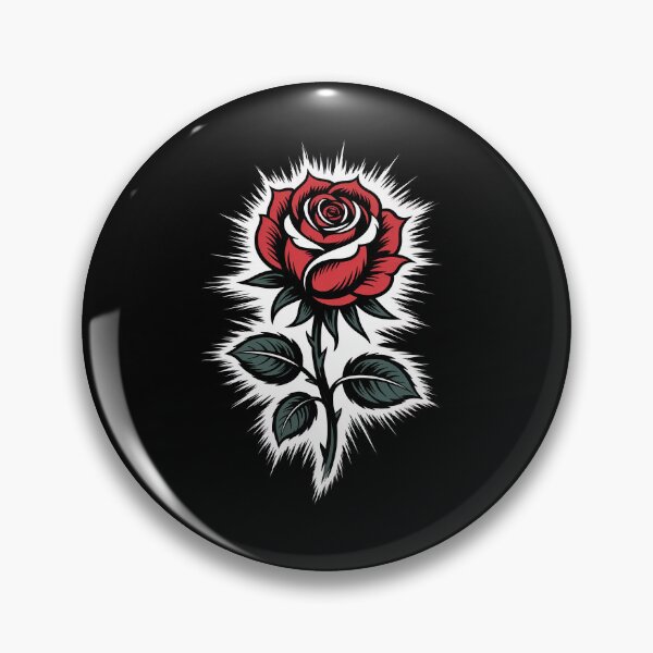 Item preview, Tattoo Style Gothic Rose Burst Background Dark Floral Art designed and sold by Say It With Ink.