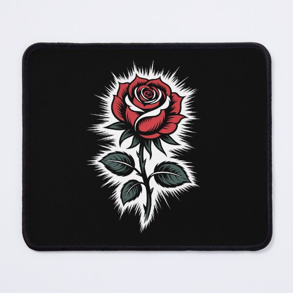 Item preview, Tattoo Style Gothic Rose Burst Background Dark Floral Art designed and sold by Say It With Ink.