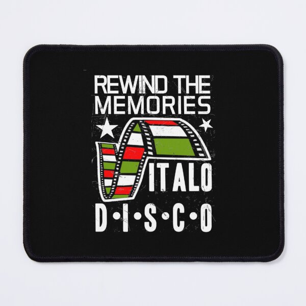 Item preview, Italo Disco 80s Rewind The Memories Distressed Black designed and sold by Graphroad.