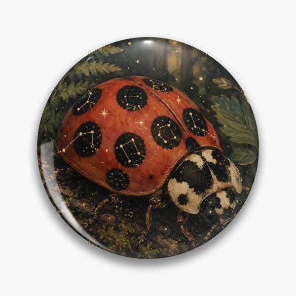 Item preview, Celestial Ladybug in the Strawberry Forest designed and sold by Zee's Whimsical Wonders.