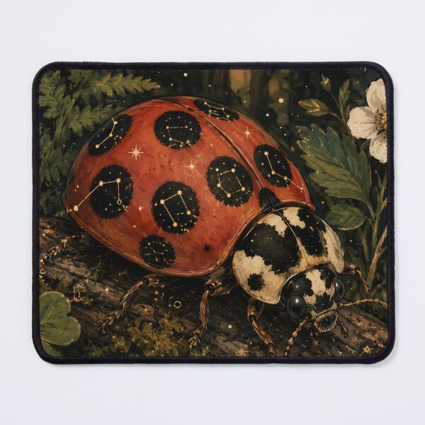 Item preview, Celestial Ladybug in the Strawberry Forest designed and sold by Zee's Whimsical Wonders.
