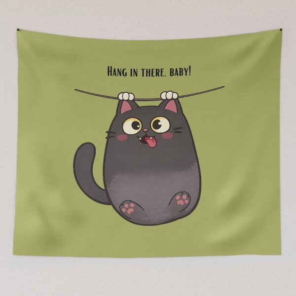 Item preview, Hang In There, Baby! designed and sold by Wobble Studio.