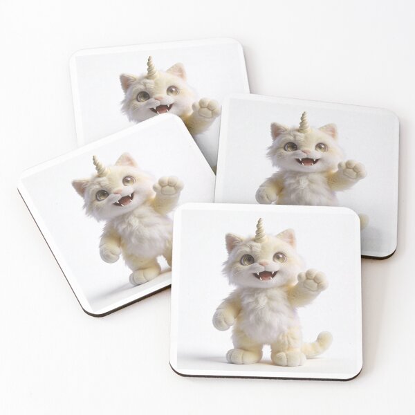 Item preview, Kavvi The Cute Unicorn Cat Alien Plushie designed and sold by Mementoo.