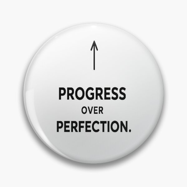 Item preview, Progress Over Perfection Minimalist Motivational Quote designed and sold by Lovestickerco.
