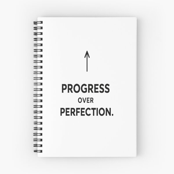 Item preview, Progress Over Perfection Minimalist Motivational Quote designed and sold by Lovestickerco.