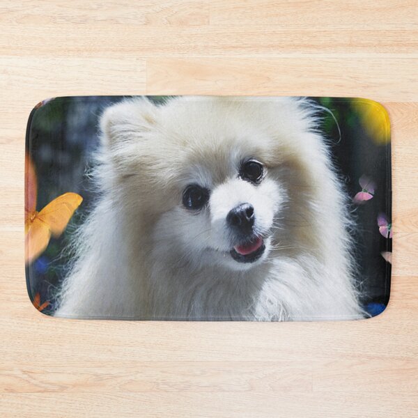 Item preview, Buffy, the Celebrity Pomeranian, and Butterflies Art Photo designed and sold by DEC02.