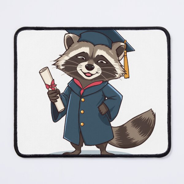 Item preview, Black Diploma Raccoon designed and sold by Maore13.