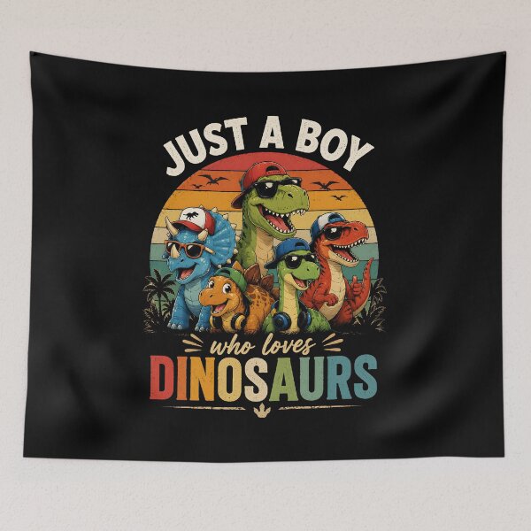 Item preview, Just A Boy Who Loves Dinosaurs designed and sold by zoes-ink.