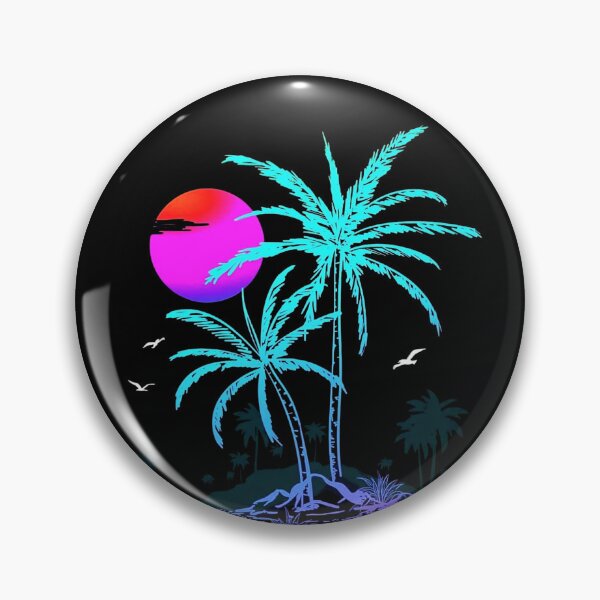 Item preview, Neon Aesthetic Summer Beach Palim Trees designed and sold by CREATIVO STUDIO.