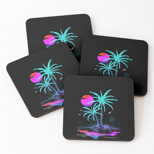 Item preview, Neon Aesthetic Summer Beach Palim Trees designed and sold by Luxury design shop.
