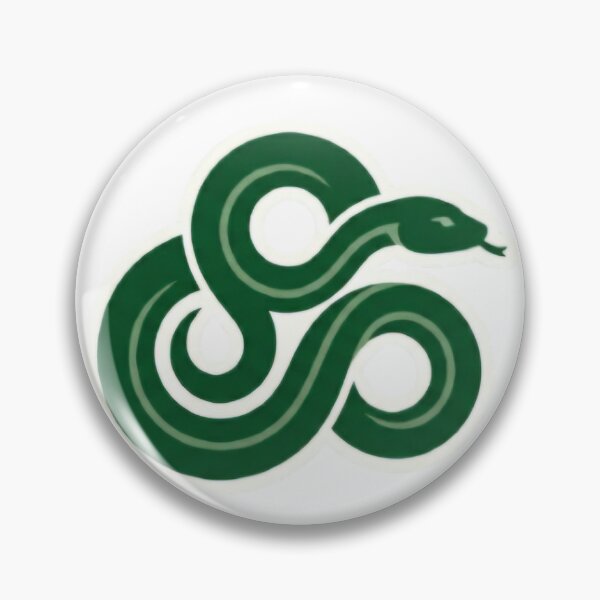 Artikelvorschau, Minimalistischer Aufkleber mit grünem Schlangensymbol entworfen und verkauft von Artifyes.
