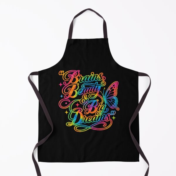 Item preview, Brains Beauty & Big Dreams Rainbow Tie Dye Butterfly Inspirational Design designed and sold by Divine Boutique.