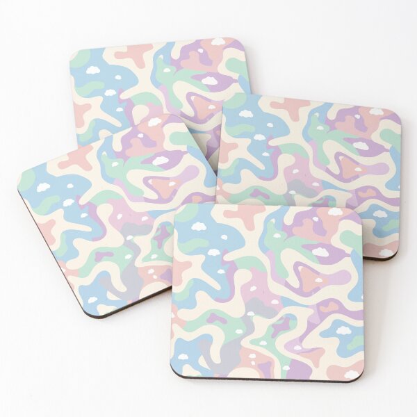 Item preview, Pastel Cloud Camouflage Pattern Seamless Cute Kawaii Camo Art designed and sold by WormJ.