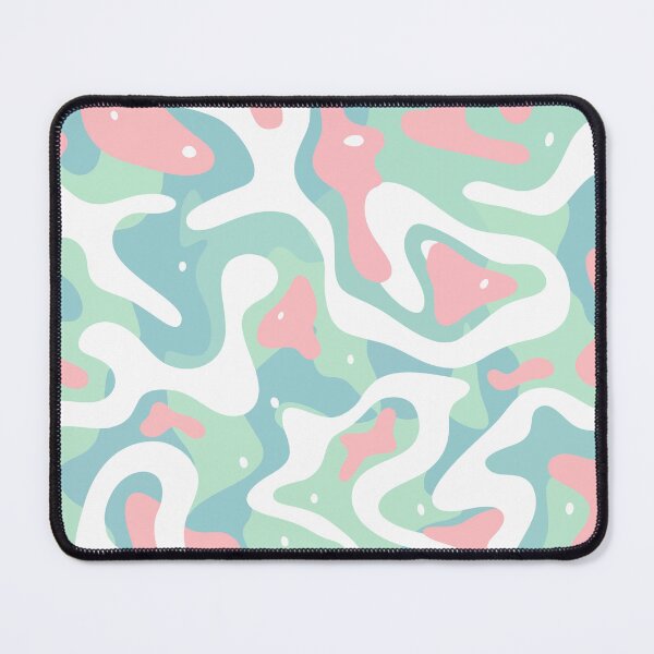 Item preview, Pastel Mint and Pink Camouflage Pattern Seamless Cute Camo Graphic designed and sold by WormJ.