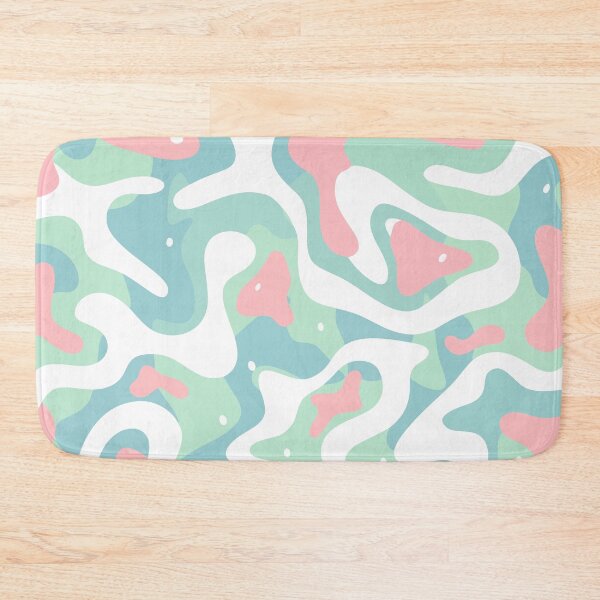 Item preview, Pastel Mint and Pink Camouflage Pattern Seamless Cute Camo Graphic designed and sold by WormJ.