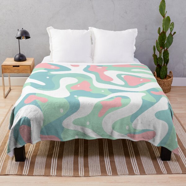 Item preview, Pastel Mint and Pink Camouflage Pattern Seamless Cute Camo Graphic designed and sold by WormJ.