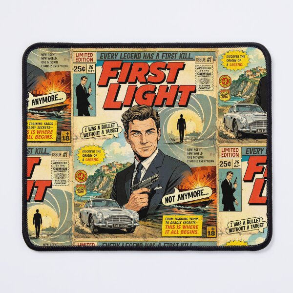 Item preview, First Light Vintage Retro Comic Cover Art designed and sold by Back2Collage.