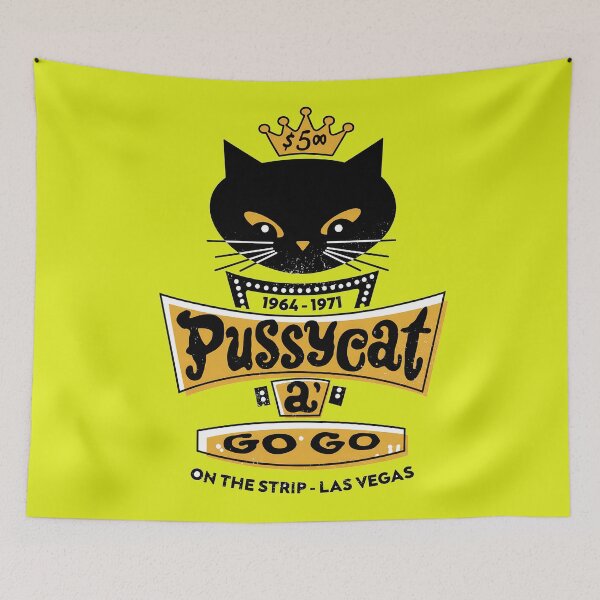 Item preview, Pussycat A Go Go Sign - Camiseta vintage de Las Vegas designed and sold by PastelWingg.