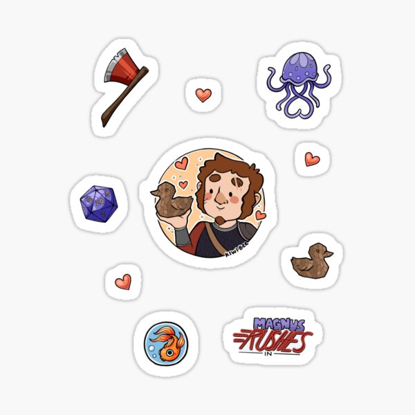 Magnus Burnsides Sticker Set Sticker