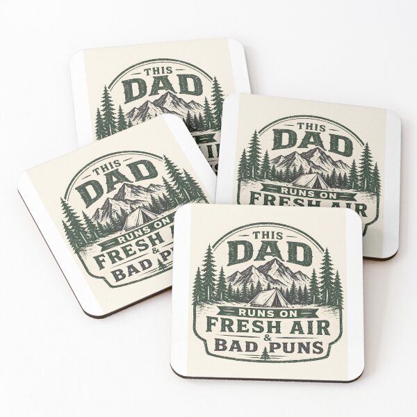 Item preview, This Dad Runs on Fresh Air & Bad Puns designed and sold by ONEZEROART.